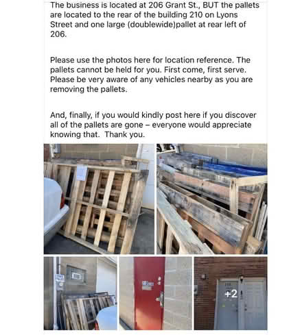 Photo of free Pallets -Two Sizes (Millvale, PA) #1
