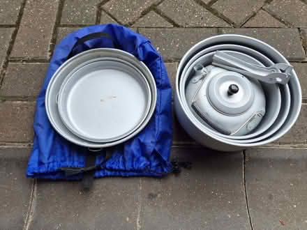 Photo of free Nesting Aluminum Camping Cookware Set with Kettle & Bag (Purley on Thames RG8) #3