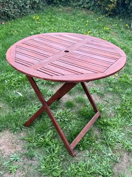Photo of free Garden wooden table (Redhill Surrey RH1) #1