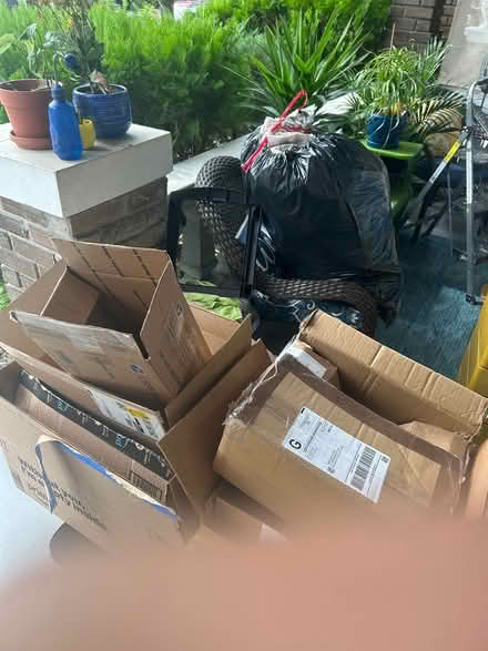 Photo of free Boxes & bag of packing materials (Petworth) #1