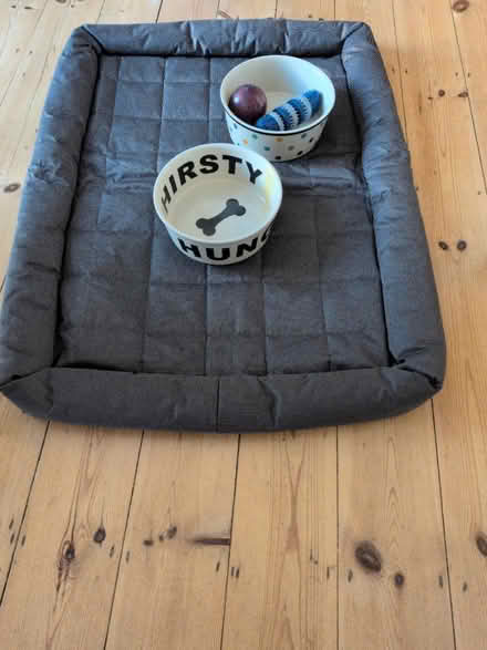Photo of free Dogbed and bowls (Northfields W5) #1