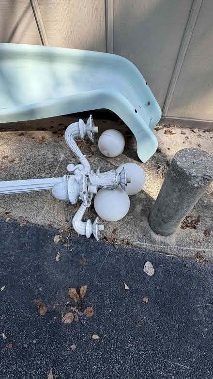 Photo of free Slide, lamppost, 8 chairs & more (Cedar Lake) #2