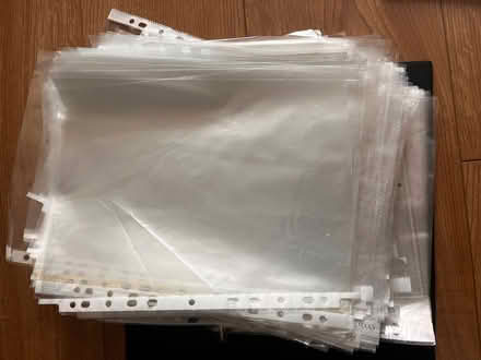 Photo of free A4 clear plastic pockets (Houndean Bottom BN7) #1