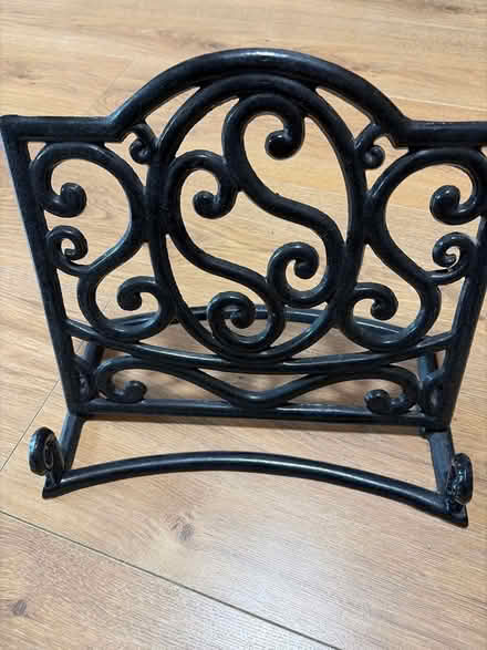 Photo of free Heavy black cookbook stand (Poplars SG2) #1