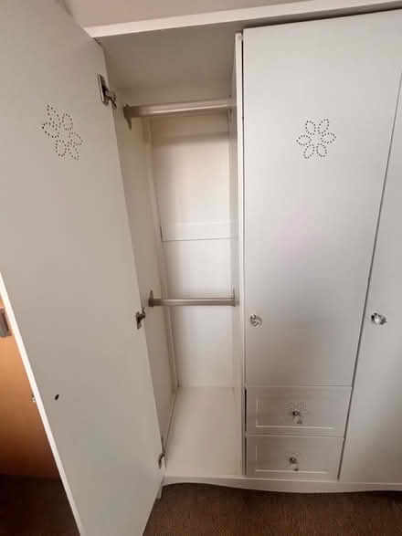 Photo of free Childs wardrobe with pink drawers (Exmouth EX8) #2