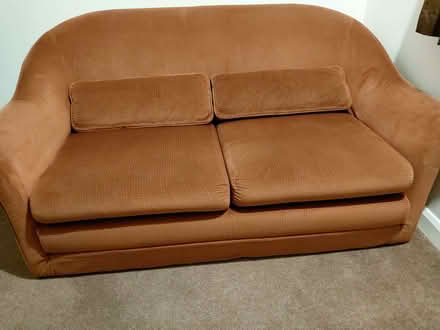 Photo of free Dusky pink foam sofa bed (Ravenshead NG15) #1