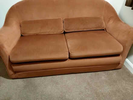 Photo of free Dusky pink foam sofa bed (Ravenshead NG15) #2