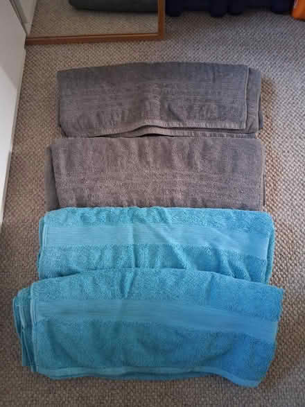 Photo of free Grey and Turquoise Towels (Frome BA11) #1