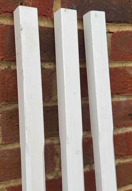 Photo of free 3 new wooden staircase spindles (East Marden PO18) #2