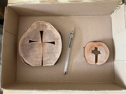 Photo of free Wooden cross ornaments (Walkley S6) #1