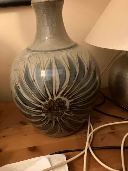 Photo of free Ceramic lamp base and a lamp shade (Southmoor OX13) #1