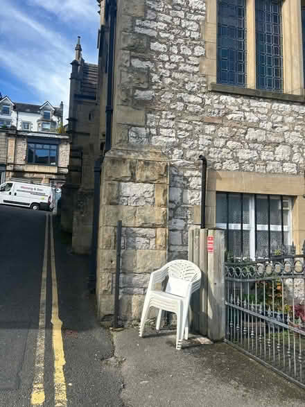 Photo of free 4 stacking. Garden chairs. Solid with no breaks need a clean (Grange-over-Sands LA11) #2