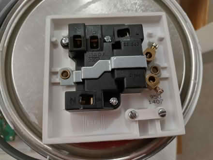 Photo of free White Single Fuse Face Plate (Roseacre ME14) #2