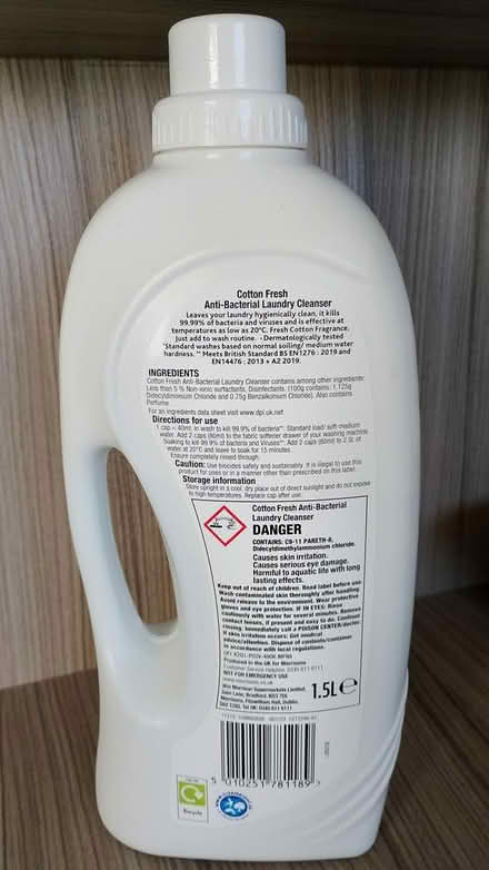 Photo of free Antibacterial Laundry Cleanser (EH5, Trinity) #2