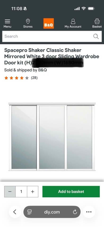 Photo of free Sliding Wardrobe Doors (Clowne S43) #1