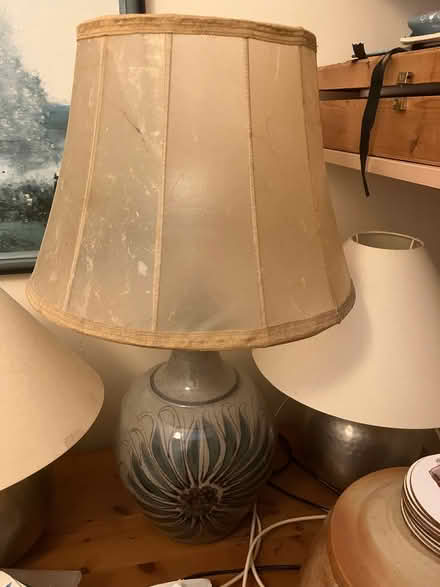 Photo of free Ceramic lamp base and a lamp shade (Southmoor OX13) #2