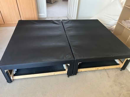 Photo of free Double divan base with drawers (Leverstock Green HP2) #1