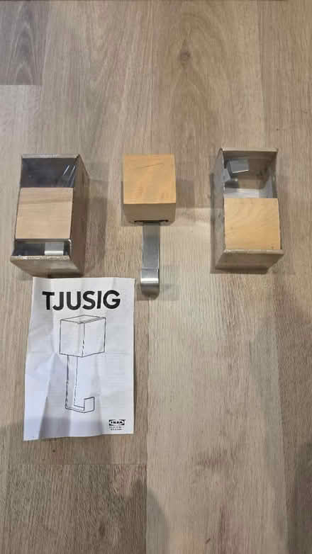 Photo of free 3 IKEA Tjusig coat hooks (Winkfield SL44TL) #1