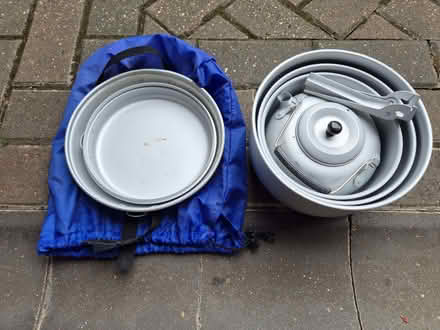 Photo of free Nesting Aluminum Camping Cookware Set with Kettle & Bag (Purley on Thames RG8) #3