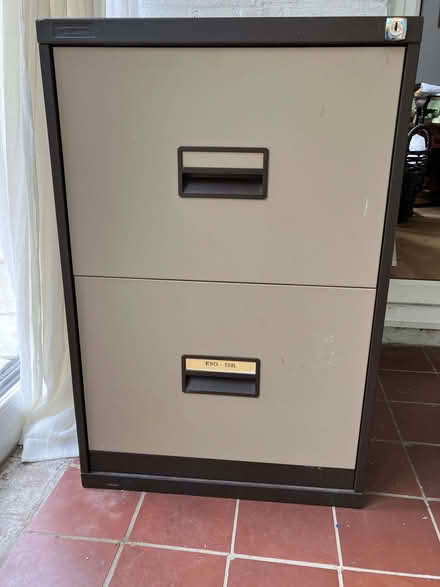 Photo of free 2 draw metal filing cabinet (Bexhill TN39) #2