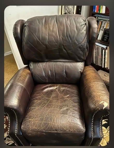 Photo of free Used Leather Recliner (Fort Greene) #2