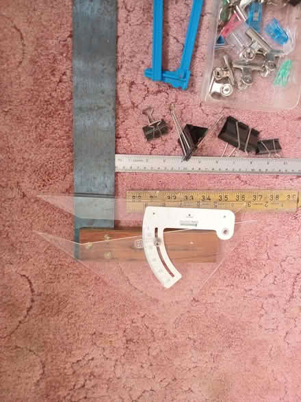 Photo of free Set square,plastic clamps,etc. (Eastbourne BN20) #2
