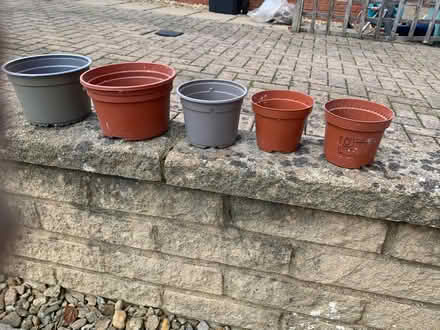 Photo of free 6 x plant pots, assorted sizes (Stoke Gifford BS34) #1