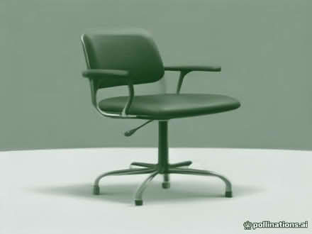 Photo of free leather arm chair with stool (St James's Park SW1P) #1