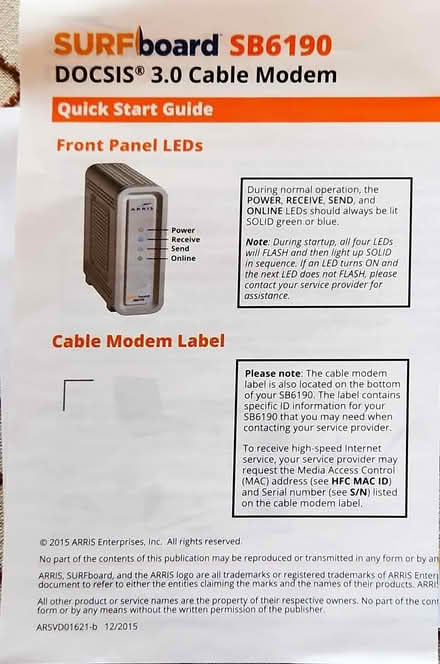 Photo of free Cable Modem (Lansdale Hospital area) #3
