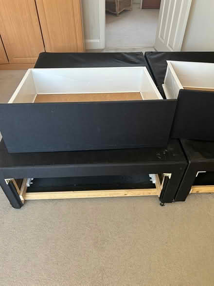 Photo of free Double divan base with drawers (Leverstock Green HP2) #3