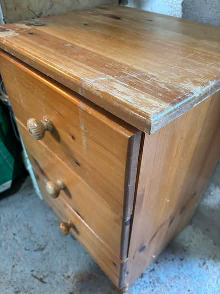 Photo of free Bedside drawers pine (Brough CA17) #2