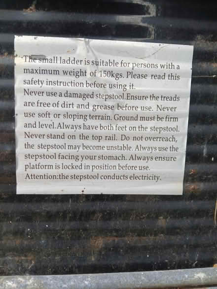 Photo of free Small Step Ladder (Hangleton, West Hove BN3) #3