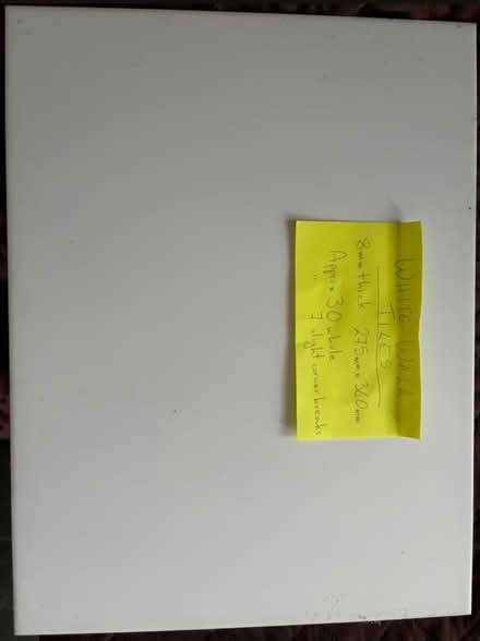 Photo of free White shiny wall tiles (Erdington B23) #1