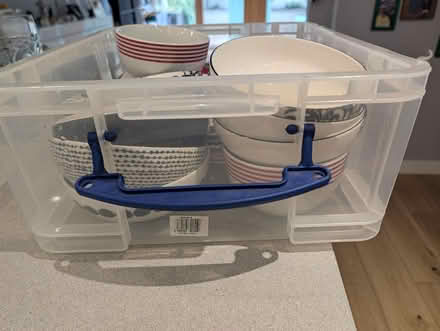Photo of free Assorted red and black plates and bowls (Canonbury N1) #2