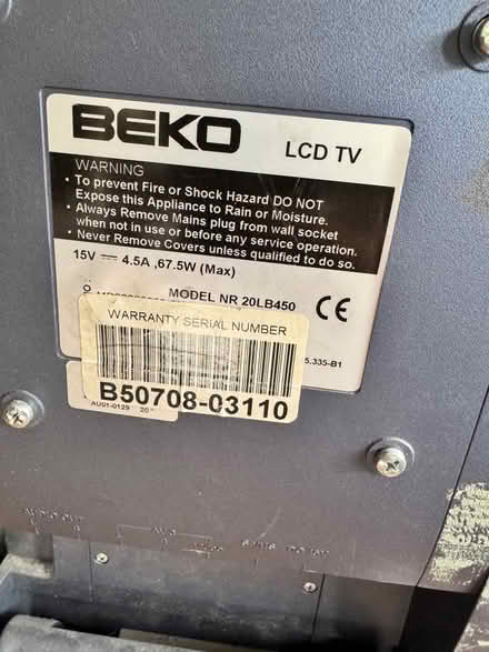 Photo of free Beko 20” LCD (Green Street Green BR6) #2