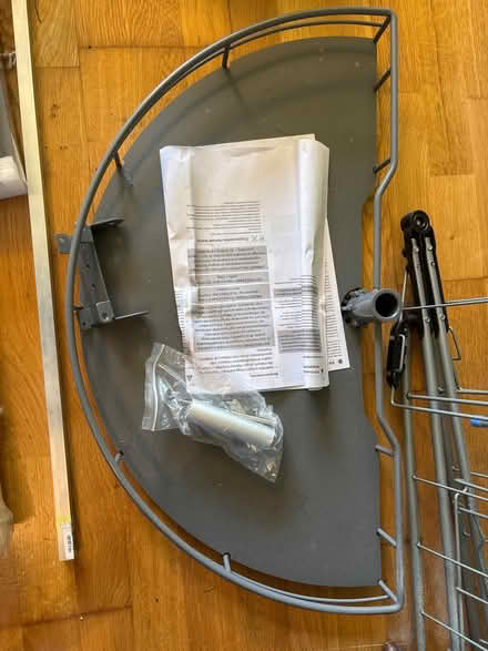Photo of free Corner cabinet GREY HALF MOON CAROUSEL (Chesser EH14) #1