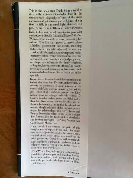 Photo of free Frank Sinatra biography (Childwall L16) #2