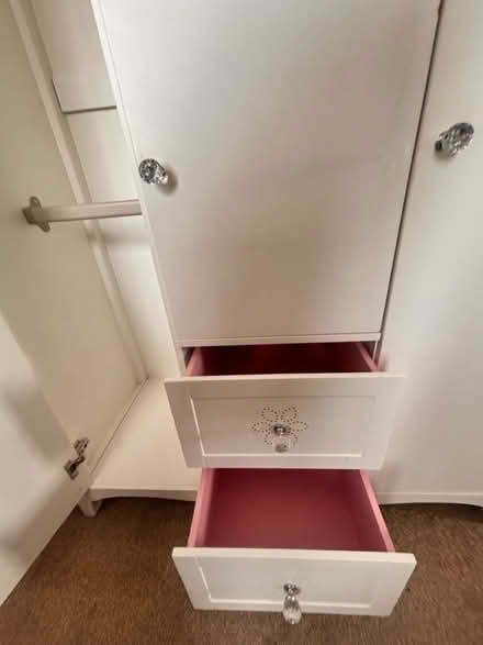 Photo of free Childs wardrobe with pink drawers (Exmouth EX8) #4