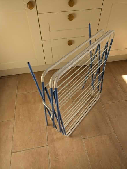 Photo of free Folding metal clothes airer (Teddington TW11) #2