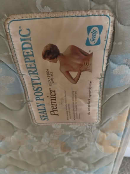 Photo of free queen mattress, box, frame complete (maple leaf lake city way) #2