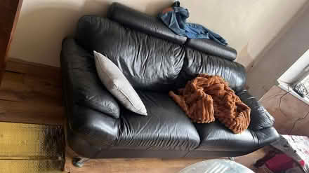Photo of free Black 3 seater sofa (B23) #1