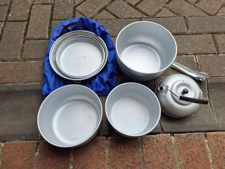 Photo of free Nesting Aluminum Camping Cookware Set with Kettle & Bag (Purley on Thames RG8) #4