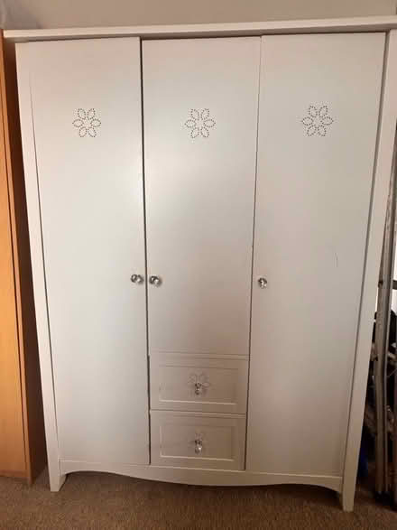 Photo of free Childs wardrobe with pink drawers (Exmouth EX8) #1