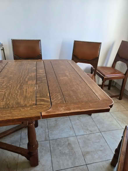 Photo of free Extendable Oak Dining Table With 6 Chairs (Kingsgate CT10) #1