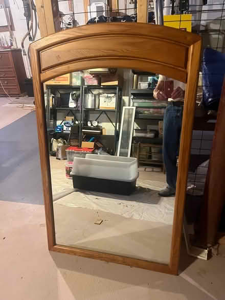 Photo of free Wood Frame Mirror (Upper Red Hook, NY) #1
