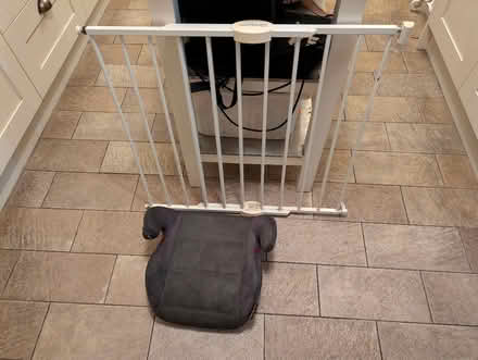 Photo of free Fixed Stair Gate and Car Booster Seat (Llandaff North CF14) #1