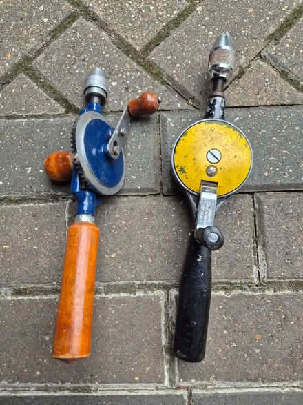 Photo of Pair of Vintage Manual Hand / Eggbeater Drills (Purley on Thames RG8) #1