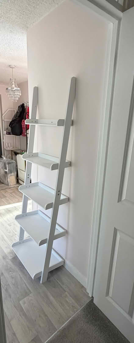 Photo of free White ladder shelves (Linslade LU7) #1