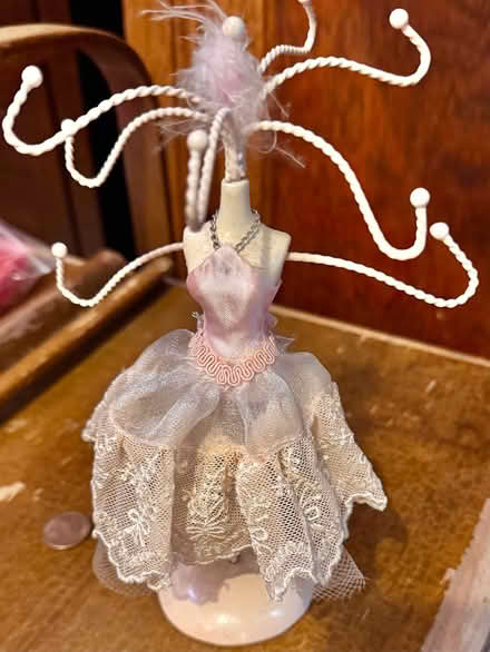 Photo of free Pink dress figurine earring holder (Winter Hill) #1