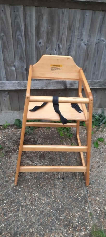 Photo of free Wood child seat (192a Selhurst Road se25 6xx) #1